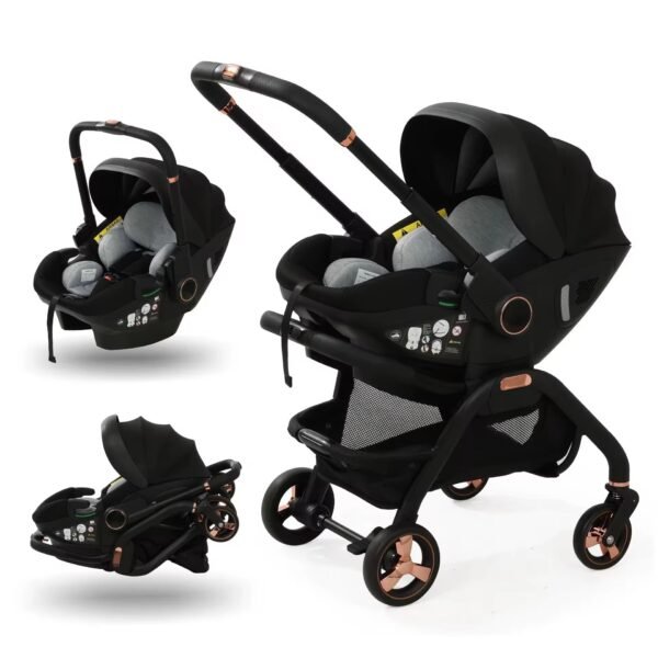Poussette 3 en 1 bébé – Image 2